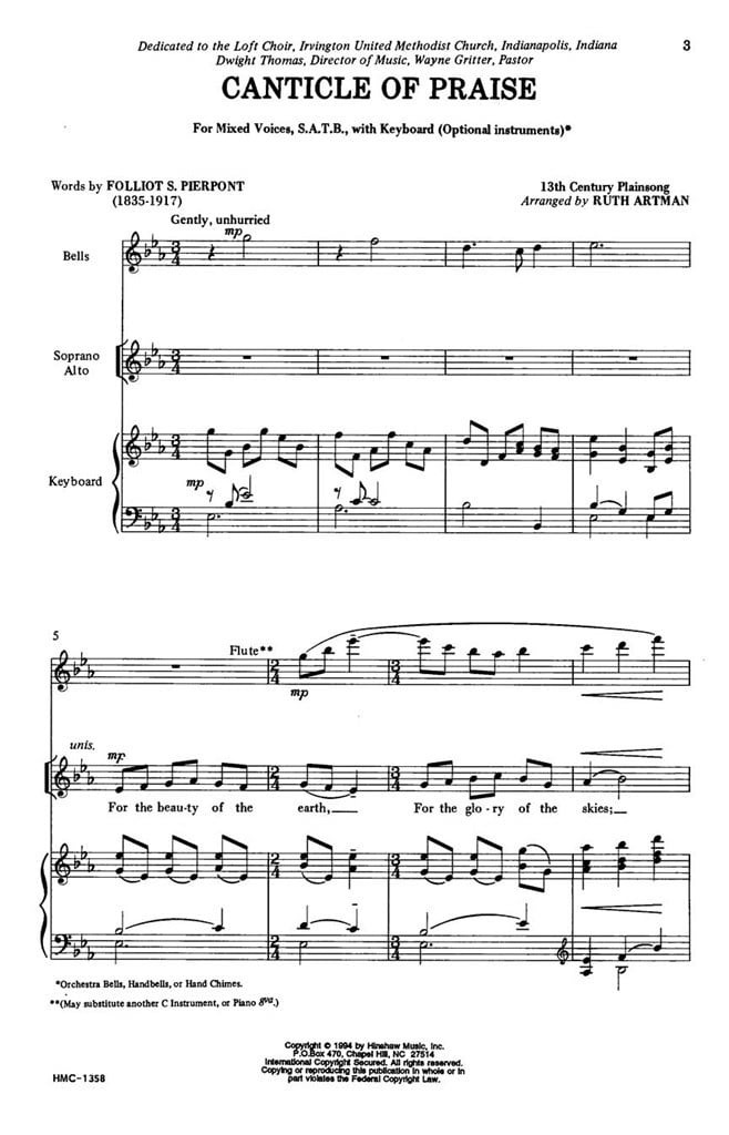 Canticle Of Praise